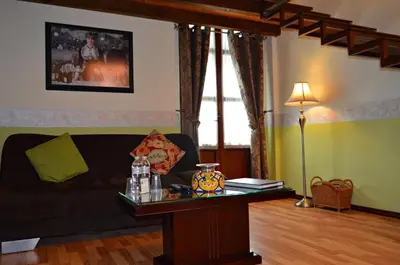 Zona de estar de Hotel del Capitán de Puebla