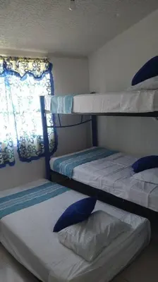 Cama o camas de una habitación en Casa en la zona de Acapulco diamante