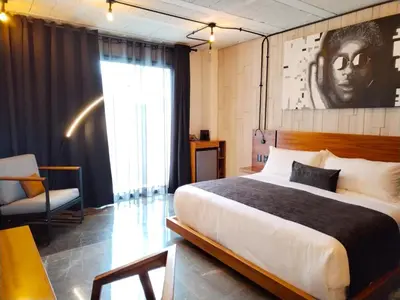 Cama o camas de una habitación en Hotel Tila