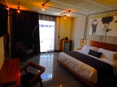 Cama o camas de una habitación en Hotel Tila