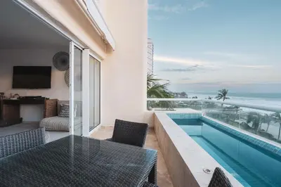Piscina en o cerca de Maravilloso departamento frente al mar, Acapulco