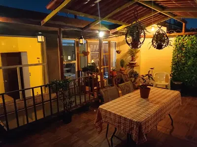 Un patio o zona al aire libre en PentHouse con Roof Garden Privado Aeropuerto CDMX