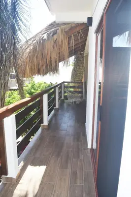 Un balcón o terraza de Casa Jumaya depto con dos habitaciones queen.