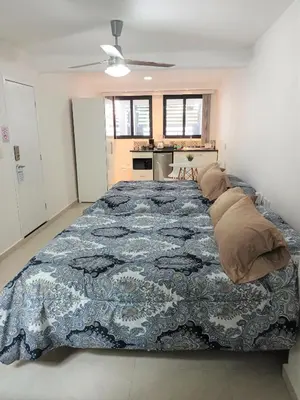 Cama o camas de una habitación en Habitaciones Amubladas Logos II