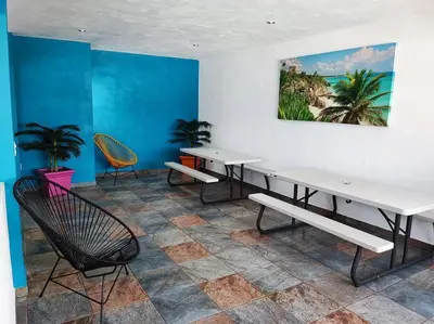 Zona de estar de Morado Departamento 42 m2 CIVAC,NISSAN Y WALMART.