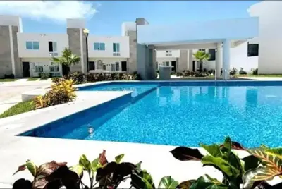 Piscina en o cerca de Paraiso Familiar Laguna Alberca y WiFi 150 Mbps