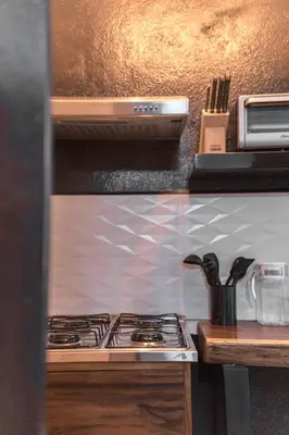 Una cocina o zona de cocina en Stunning Duplex near the beach