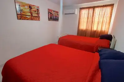Cama o camas de una habitación en Casa Acá Diamante Gaviotas