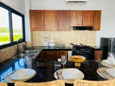 Una cocina o zona de cocina en Casa Vista Del Rey