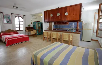 Cama o camas de una habitación en Tabachin del Puerto