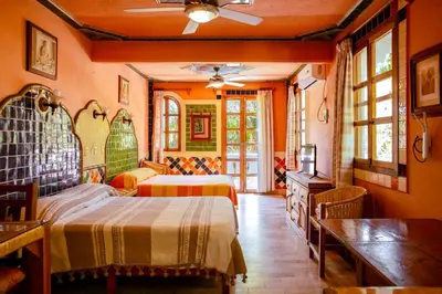 Cama o camas de una habitación en Tabachin del Puerto