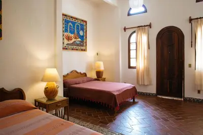 Cama o camas de una habitación en Tabachin del Puerto