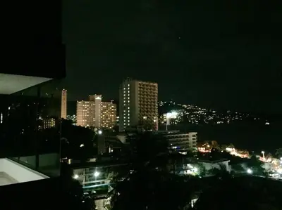 Vista general de Acapulco o vista desde el apartamento