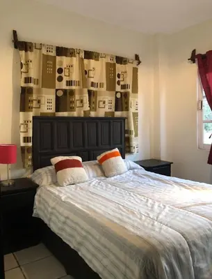 Cama o camas de una habitación en Departamento con Terraza LOBO