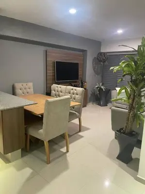 Una televisión o centro de entretenimiento en Departamento cerca del Aeropuerto y Foro sol