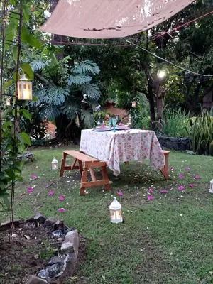Jardín al aire libre en Canto de Aves