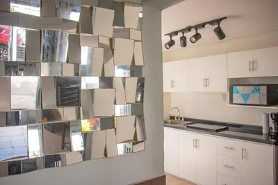 Una cocina o zona de cocina en Departamento Olas
