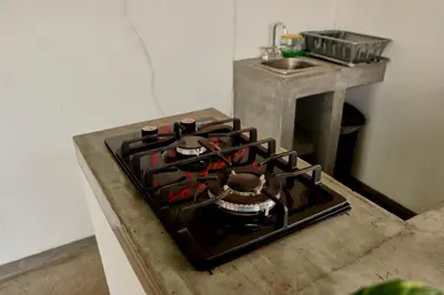 Una cocina o zona de cocina en Casa Nomada Tuxtla Hotel - Hostal