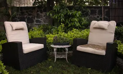 Jardín al aire libre en Casa en centro de Coyoacán