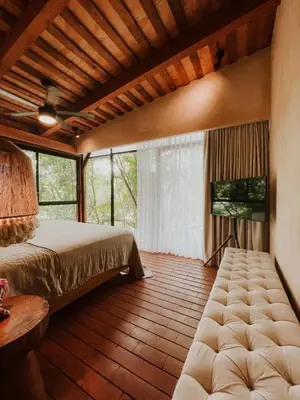 Cama o camas de una habitación en Las Haditas