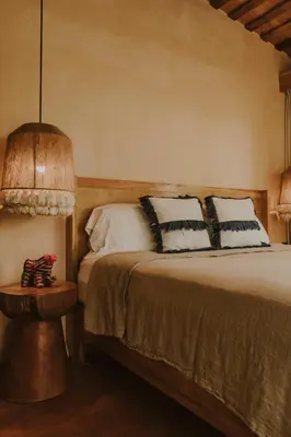 Cama o camas de una habitación en Las Haditas