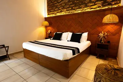 Cama o camas de una habitación en Casa Sofi Oaxaca