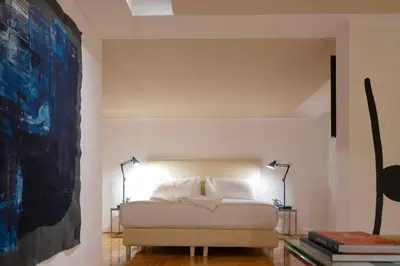 Cama o camas de una habitación en Palacio Julio Hotel