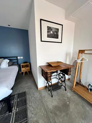 Cama o camas de una habitación en Bugambilias 203 Oaxaca