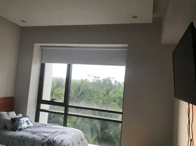 Cama o camas de una habitación en Acapulco amplio Depto 3bd en Residencial La Isla Torre Hawaii
