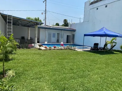 Jardín al aire libre en Casa Mía Morelos