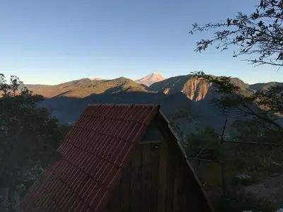 Paisaje cerca de este camping