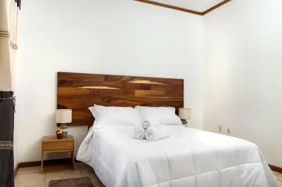 Cama o camas de una habitación en Casona San Germán - Alojamiento para 14 personas en Oaxaca