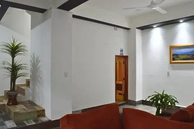 Zona de estar de Hotel Axolotl