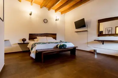 Cama o camas de una habitación en Palacio Del Cobre