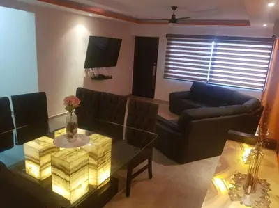 Zona de estar de Departamento en Zona Dorada de Acapulco