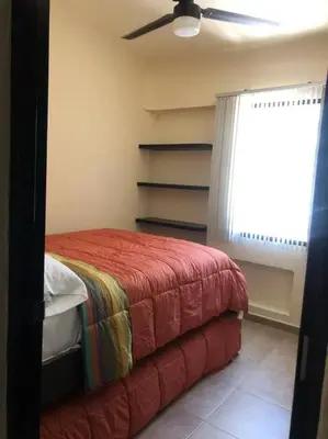 Cama o camas de una habitación en Departamento en Zona Dorada de Acapulco