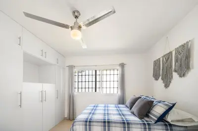 Cama o camas de una habitación en 3BR Casa familiar con alberca y asador en Oaxtepec