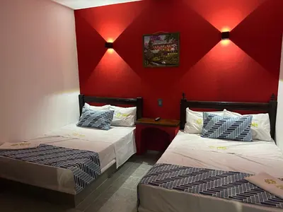 Cama o camas de una habitación en Hotel Jar8 Bule