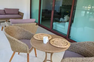 Zona de estar de Hermoso departamento Acapulco