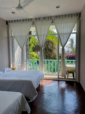 Cama o camas de una habitación en Siete Mares