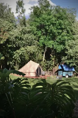 Paisaje cerca de este tented camp