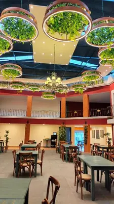 Un restaurante o sitio para comer en Hotel Casa Real Cholula