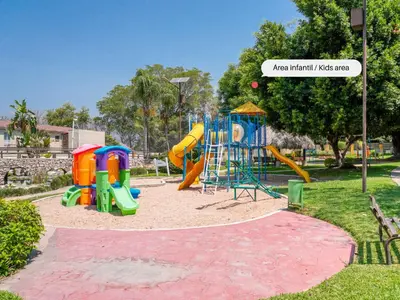 Zona de juegos infantil en Bella Residencial Arco Antiguo Yautepec
