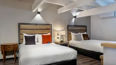 Cama o camas de una habitación en Casa Solsticio 212