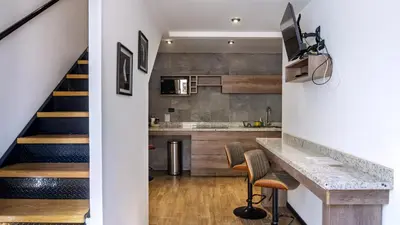 Una cocina o zona de cocina en Casa Solsticio 212
