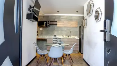 Una cocina o zona de cocina en Casa Solsticio 212