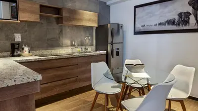 Una cocina o zona de cocina en Casa Solsticio 212