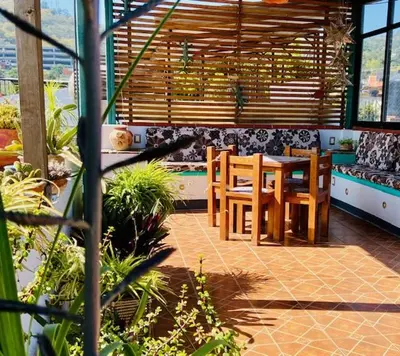 Jardín al aire libre en CASA JOAQUÍN HOSTAL