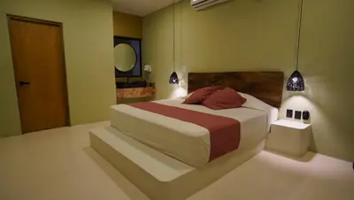 Cama o camas de una habitación en Hotel Bindani’