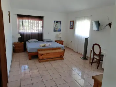 Cama o camas de una habitación en Casa Las Animas